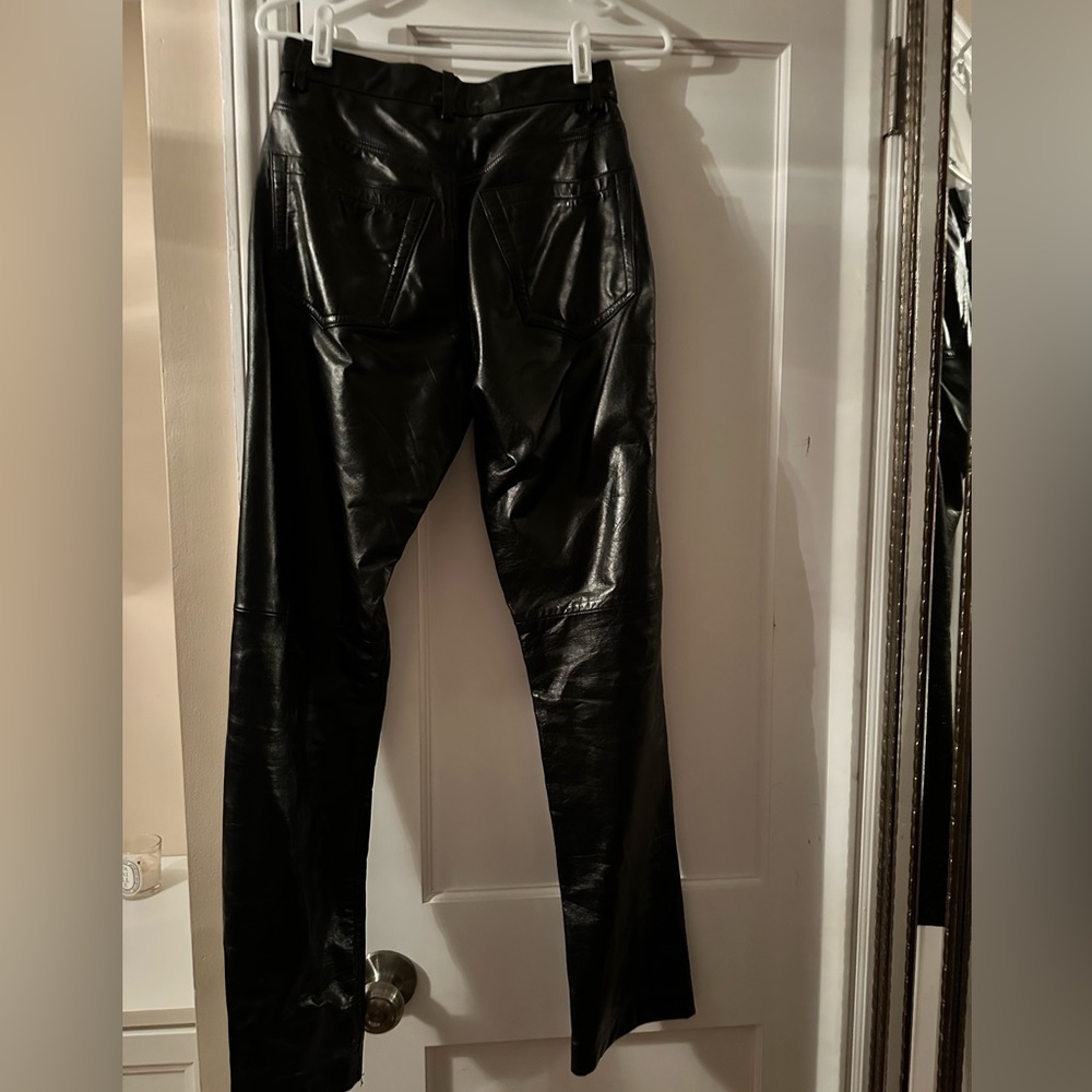 Gap leather pants. Straight leg. Size 4. 100% leather.